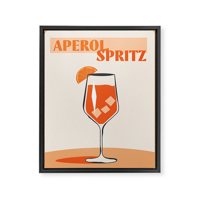 Aperol Spritz Framed Canvas Print Gallery Image 1
