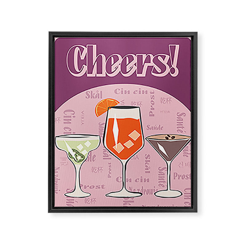 Cheers! Framed Canvas Print Gallery Image 6