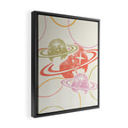 Disco On Saturn Framed Canvas Print Gallery Image 2