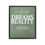 Dreams into Reality Framed Canvas Print Gallery Image 6