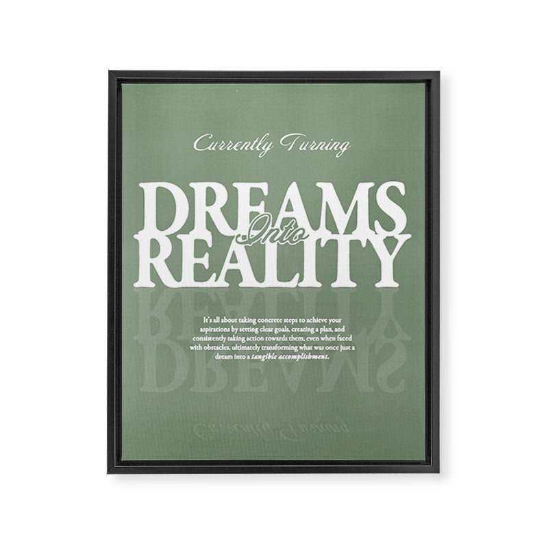 Dreams into Reality Framed Canvas Print Gallery Image 6