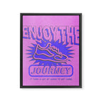 Enjoy the Journey - Pink Framed Canvas Print Gallery Image 6