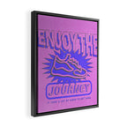 Enjoy the Journey - Pink Framed Canvas Print Gallery Image 2