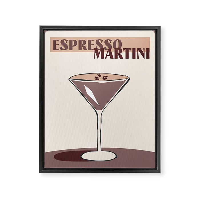Espresso Martini Framed Canvas Print Gallery Image 1