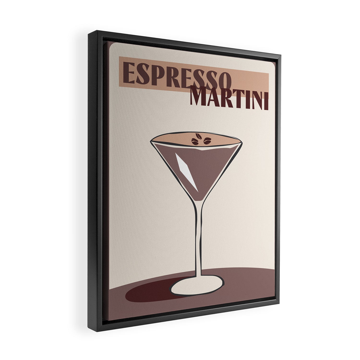 Espresso Martini Framed Canvas Print Gallery Image 2