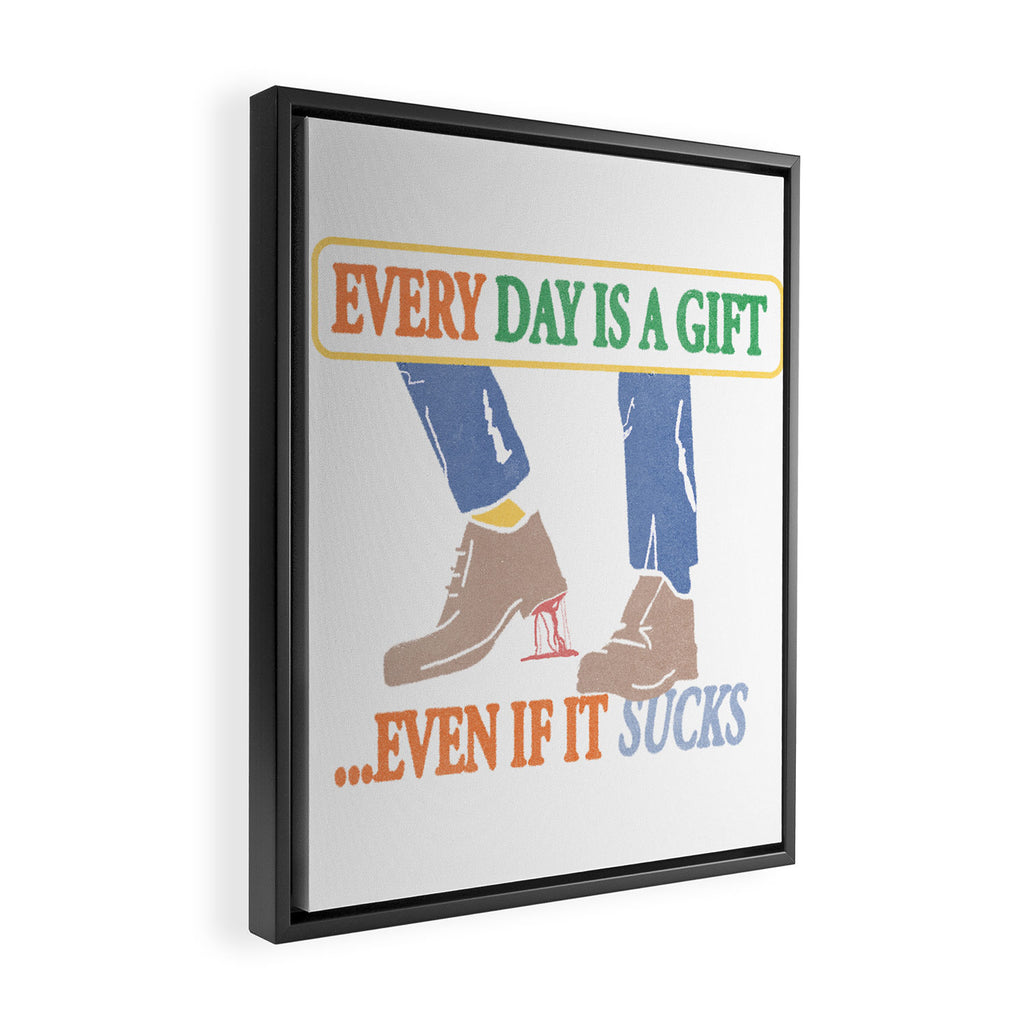 Every Day is a Gift Framed Canvas Print Gallery Image 2