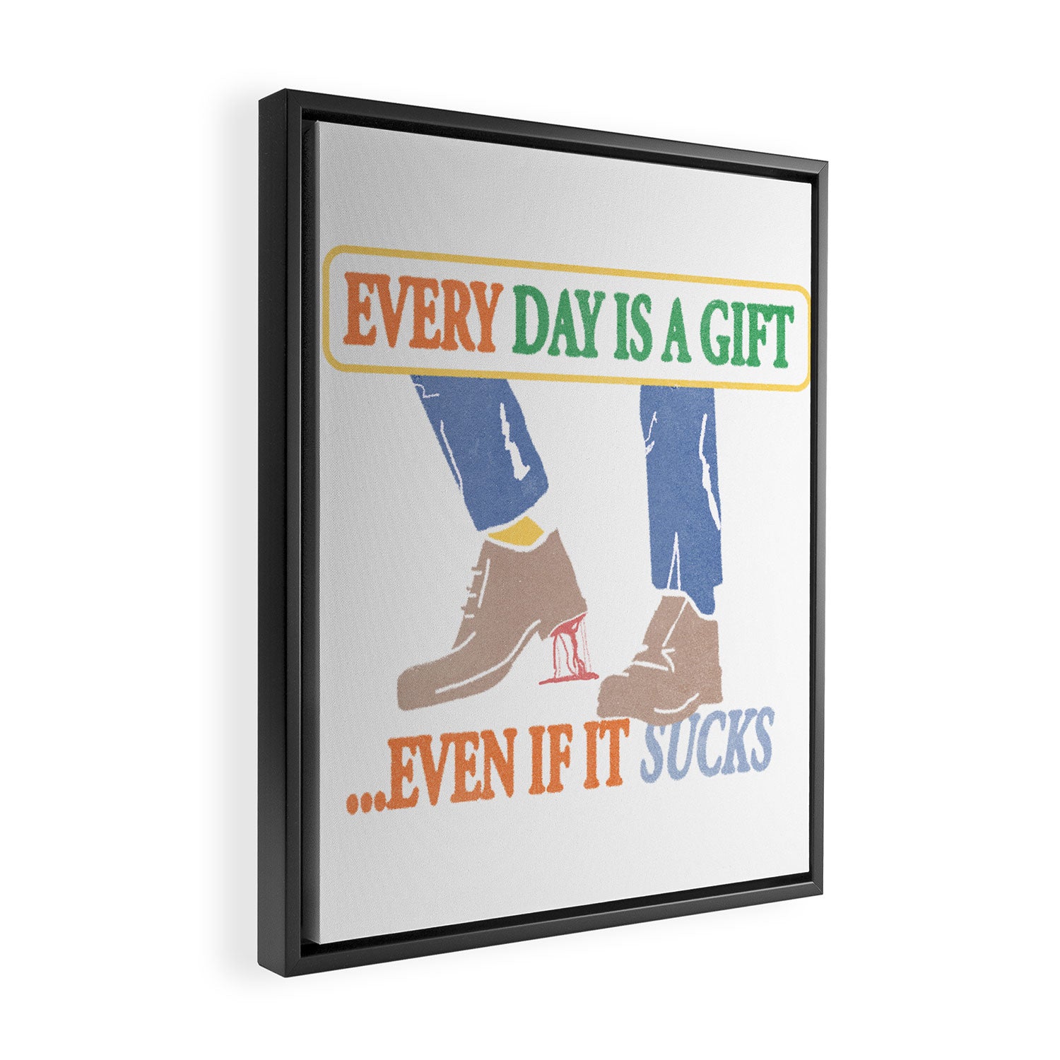 Every Day is a Gift Framed Canvas Print Gallery Image 2
