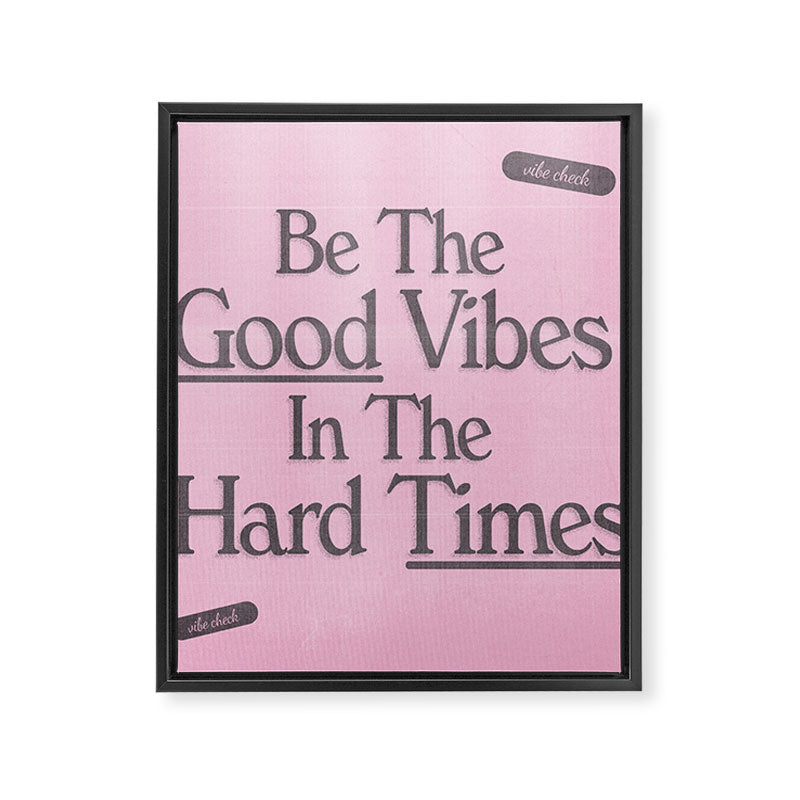 Good Vibes Framed Canvas Print Gallery Image 6
