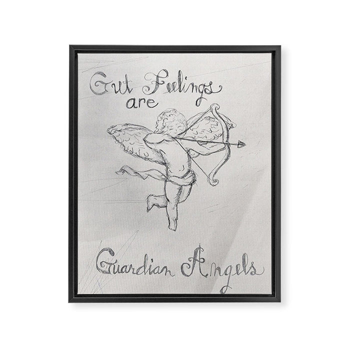 Gut Feelings Are Guardian Angels Framed Canvas Print Gallery Image 1