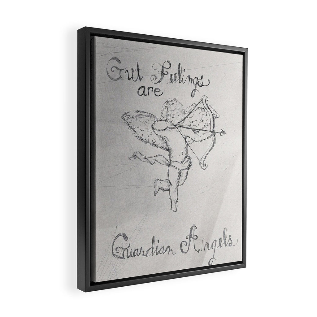 Gut Feelings Are Guardian Angels Framed Canvas Print Gallery Image 2