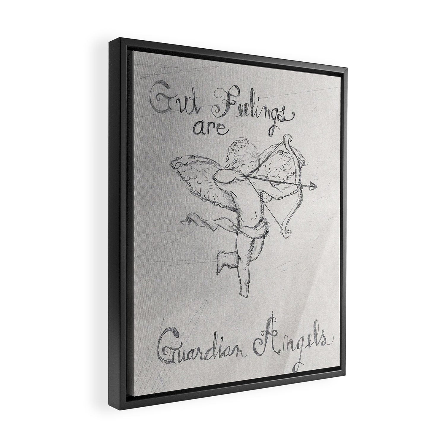Gut Feelings Are Guardian Angels Framed Canvas Print Gallery Image 2
