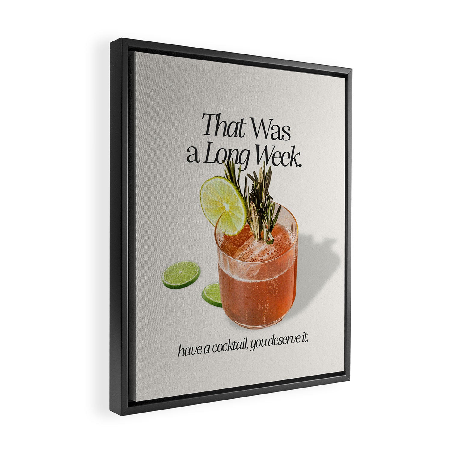 Have a Cocktail Framed Canvas Print Gallery Image 2