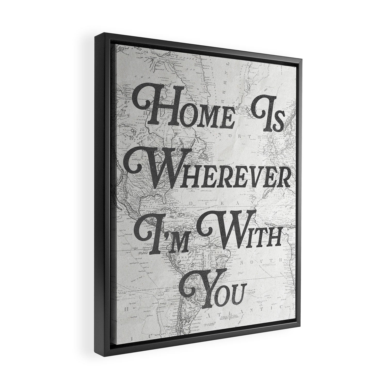 Home Is Wherever I'm With You Framed Canvas Print Gallery Image 2