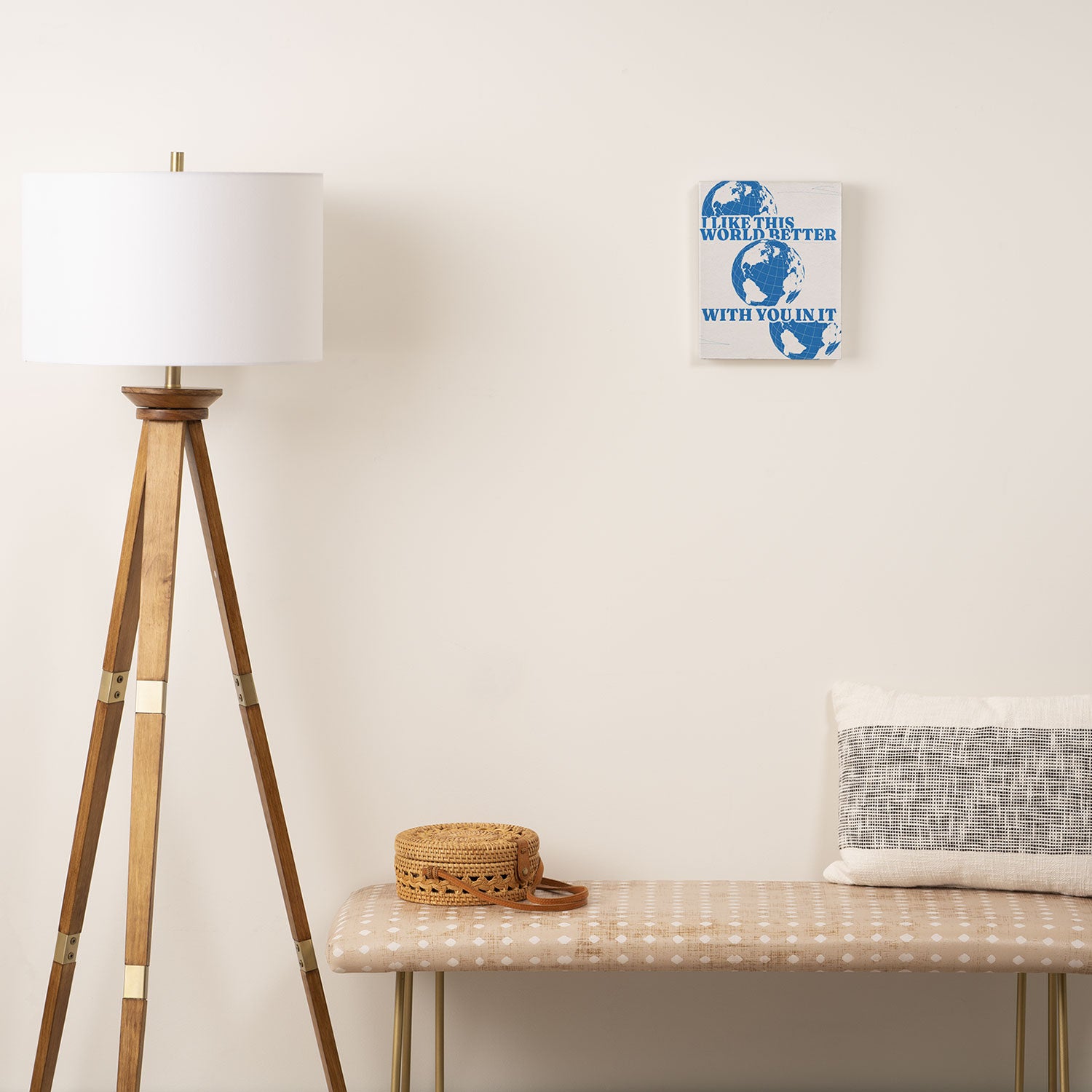 I Like This World Better With You in it Canvas Print Gallery Image 2