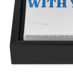 I Like This World Better With You in it Framed Canvas Print Gallery Image 3