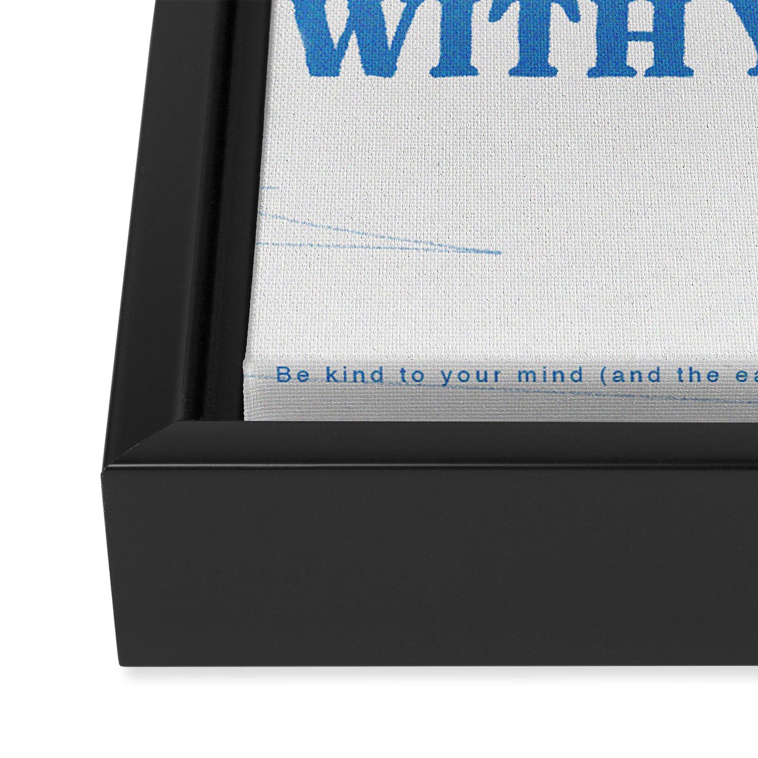I Like This World Better With You in it Framed Canvas Print Gallery Image 3