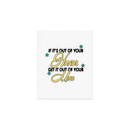 If it's out of your hands get it out of your mind Art Print Gallery Image 1