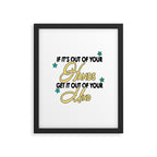 If it's out of your hands get it out of your mind Framed Art Print Gallery Image 5