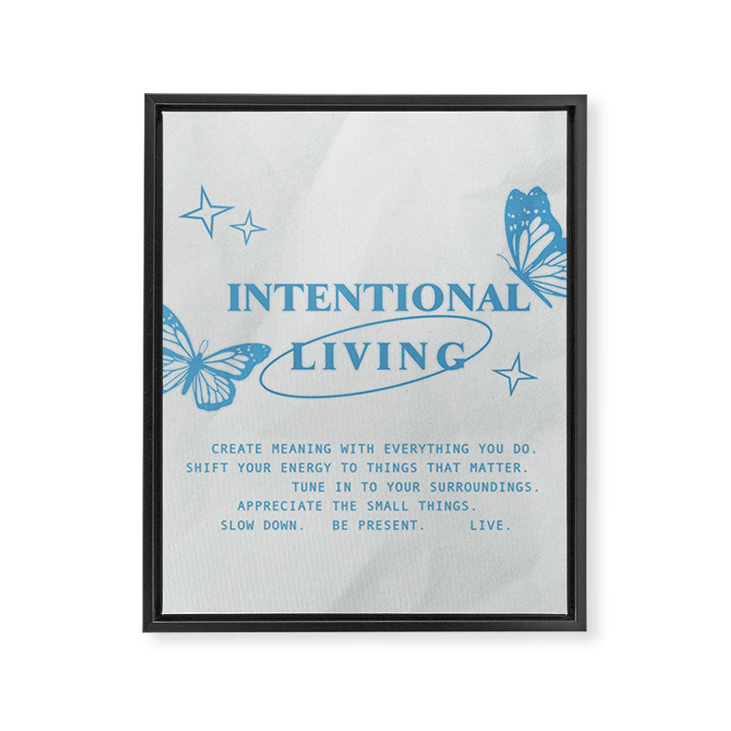 Intentional Living Framed Canvas Print Gallery Image 6