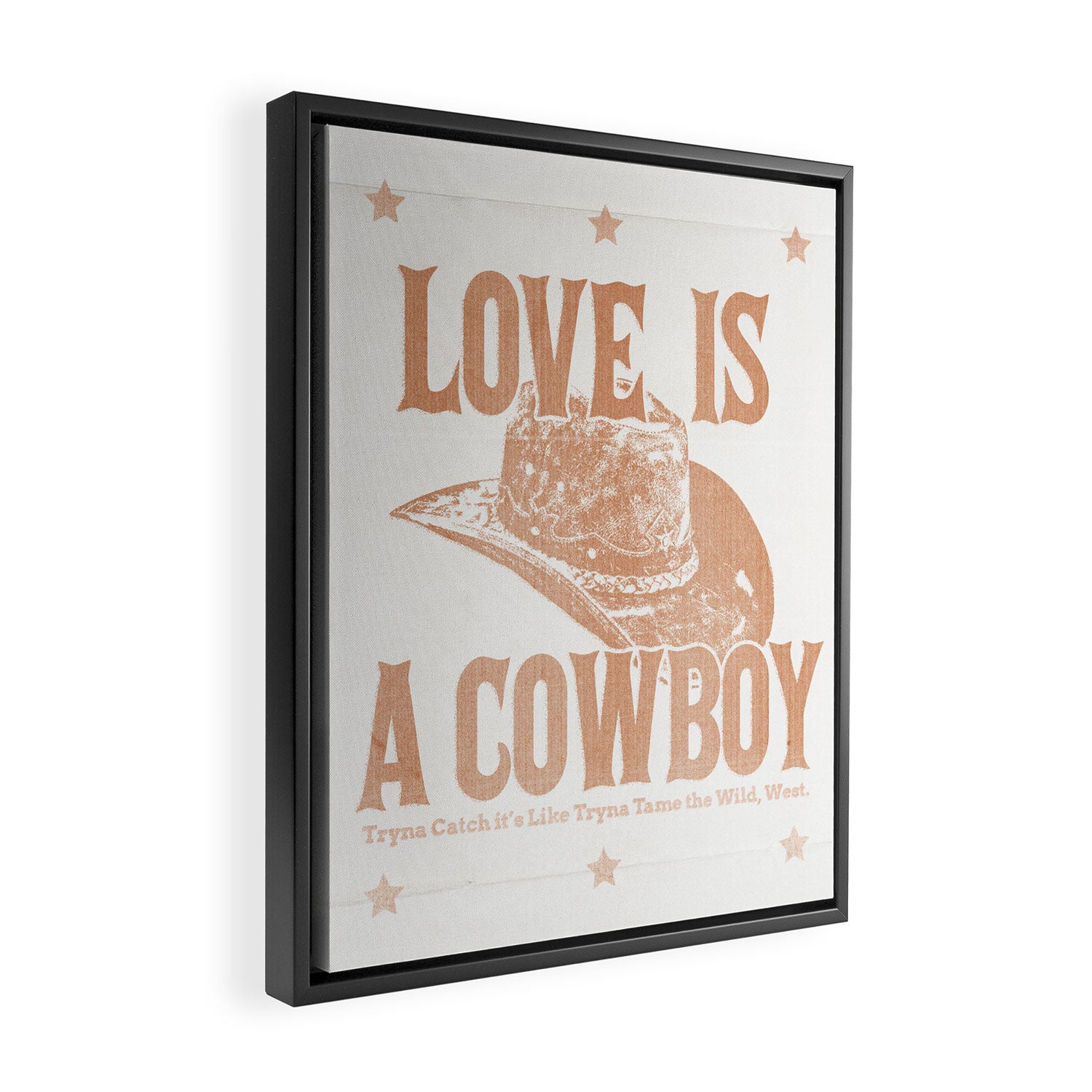 Love is a Cowboy Framed Canvas Print Gallery Image 2