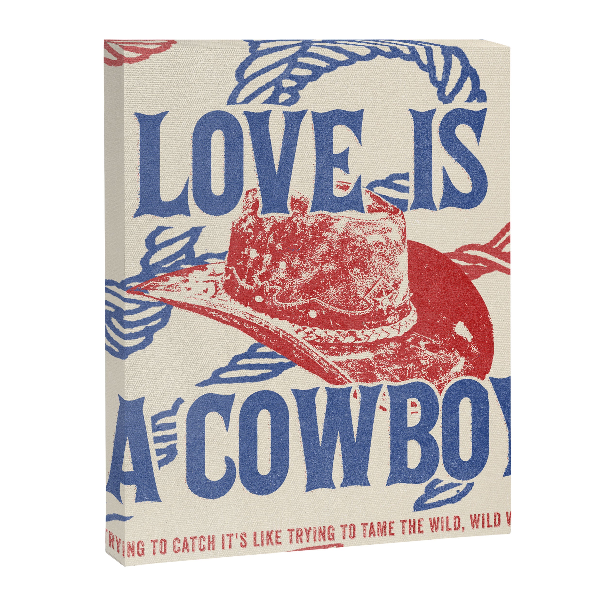 Love is a Cowboy - Rope Canvas Print Gallery Image 6