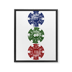 Lucky Chips - Angel Numbers Framed Canvas Print Gallery Image 6