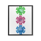 Lucky Chips Framed Canvas Print Gallery Image 6