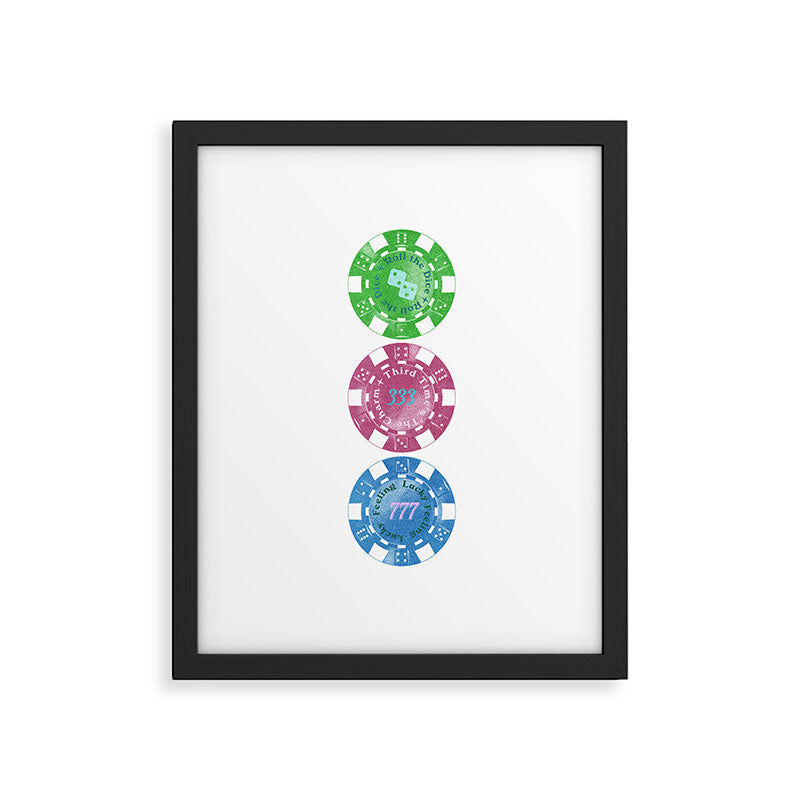 Lucky Chips Framed Art Print Gallery Image 5