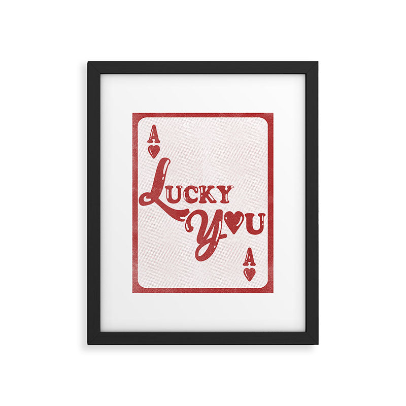 Lucky You Framed Art Print Gallery Image 5