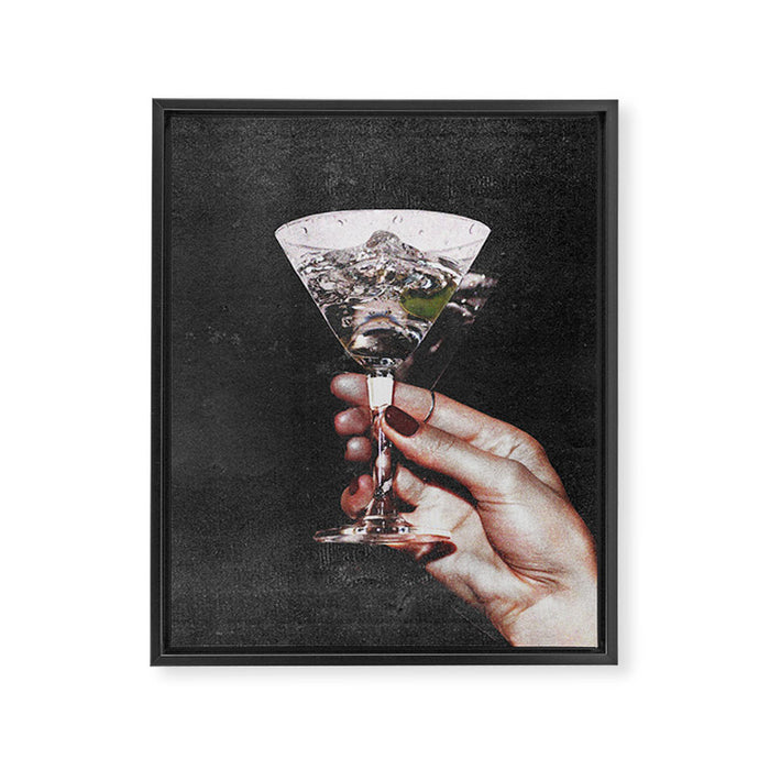 Martini Nights Framed Canvas Print Gallery Image 1