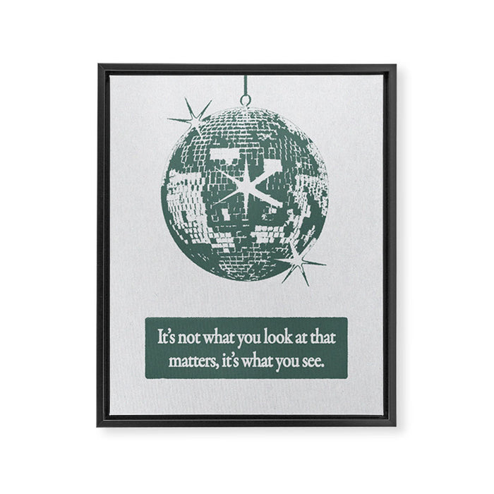Perspective - Green Framed Canvas Print Gallery Image 1