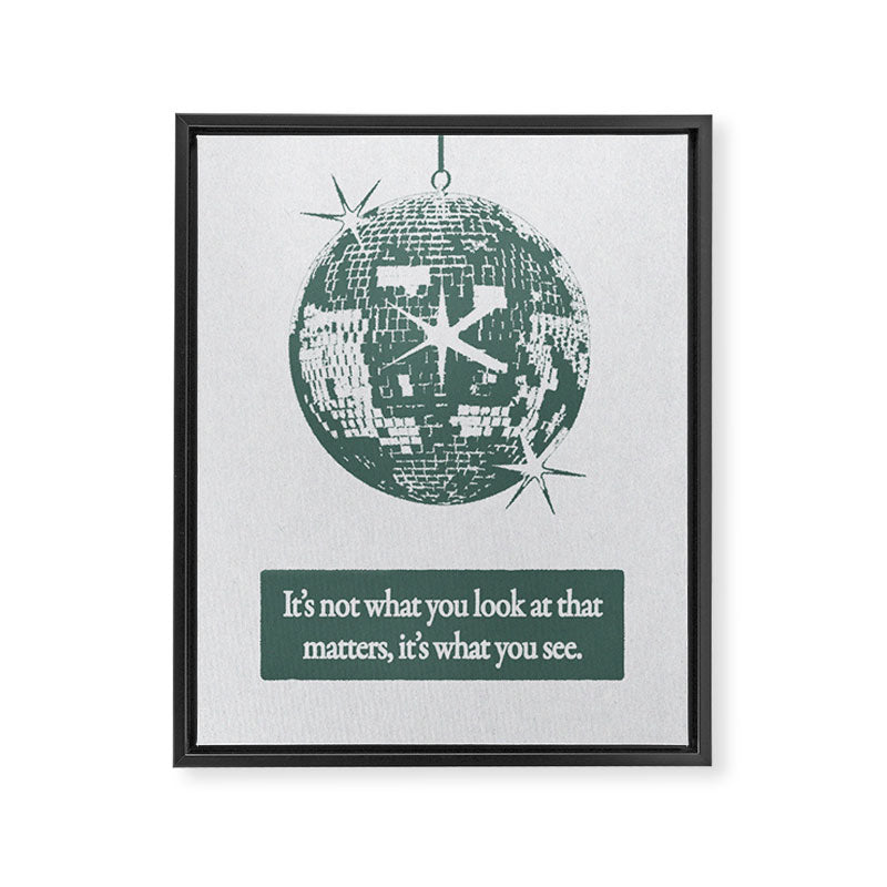 Perspective - Green Framed Canvas Print Gallery Image 6