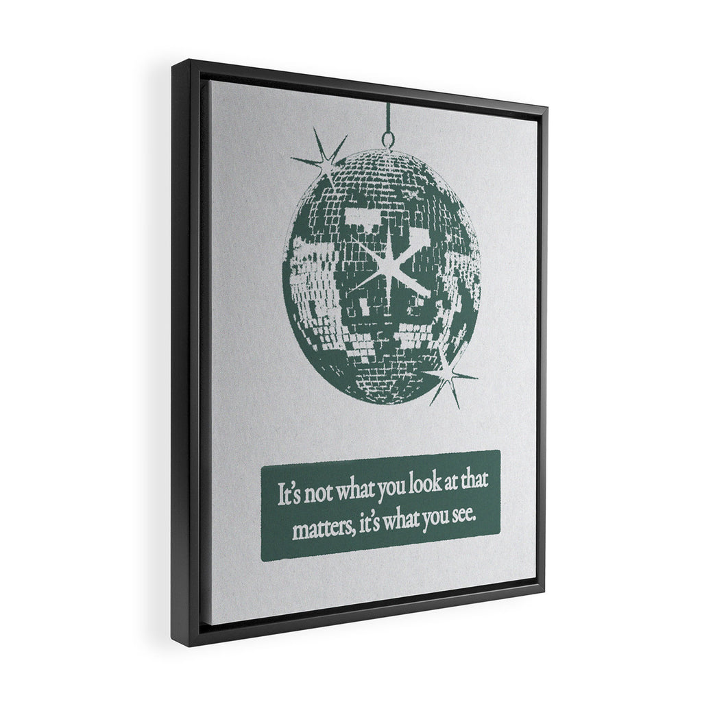 Perspective - Green Framed Canvas Print Gallery Image 2