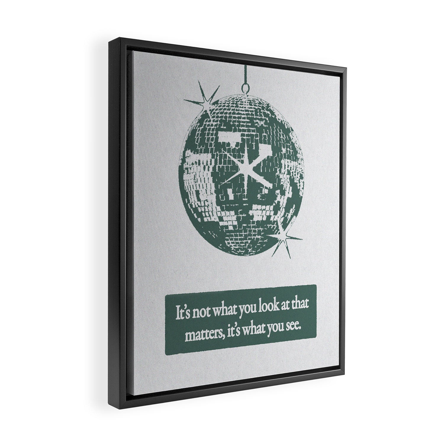 Perspective - Green Framed Canvas Print Gallery Image 2