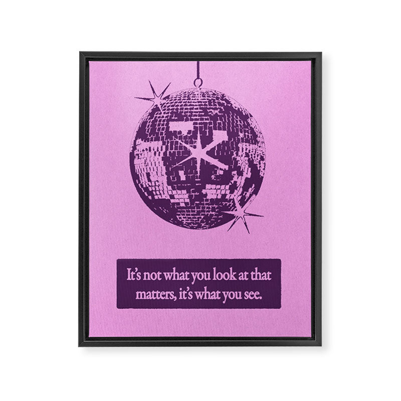Perspective - Pink Framed Canvas Print Gallery Image 6