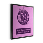 Perspective - Pink Framed Canvas Print Gallery Image 2