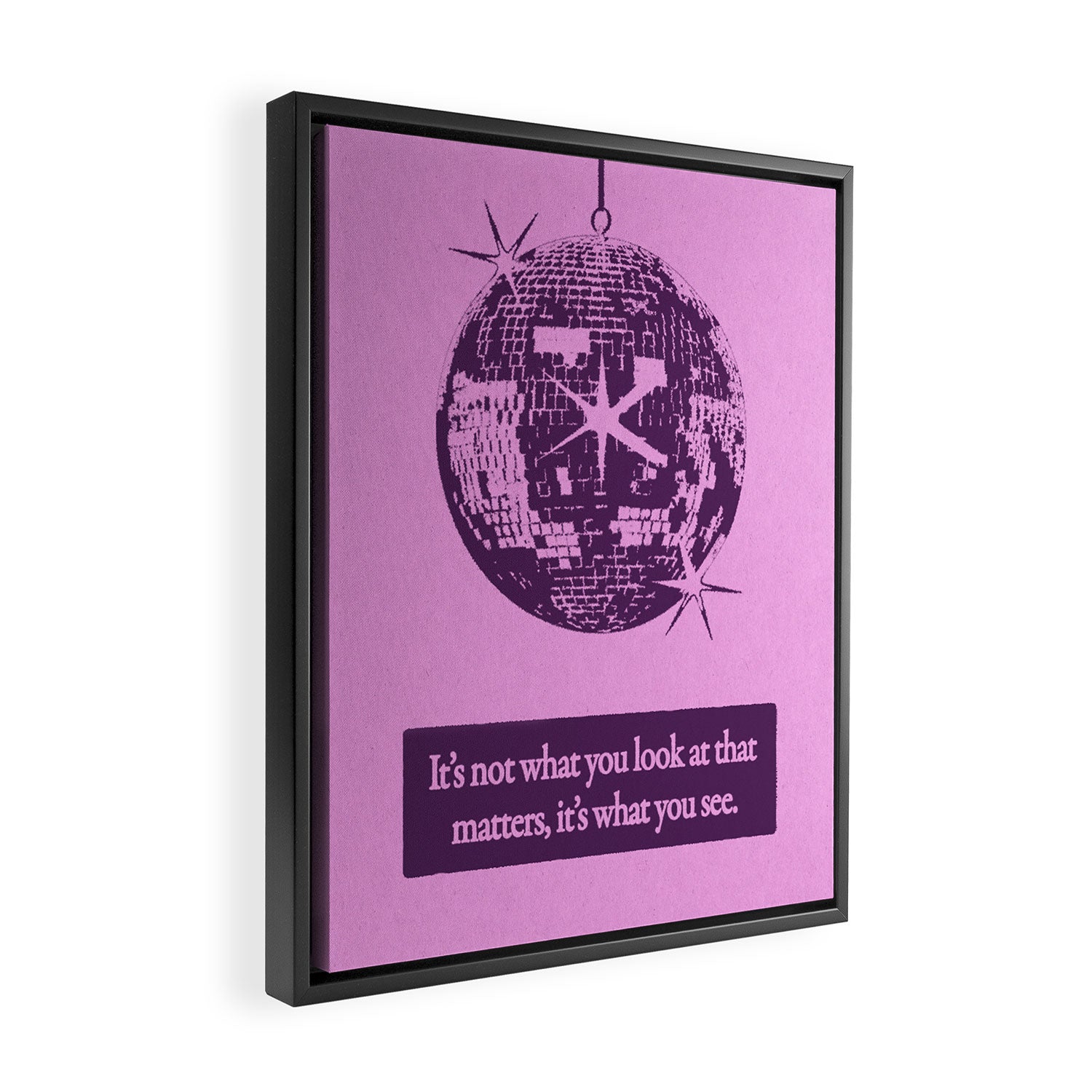 Perspective - Pink Framed Canvas Print Gallery Image 2