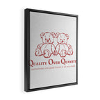 Quality over Quantity Framed Canvas Print Gallery Image 2