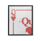 Queens Cry Too - Red Framed Canvas Print Gallery Image 6