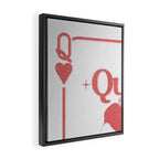 Queens Cry Too - Red Framed Canvas Print Gallery Image 2