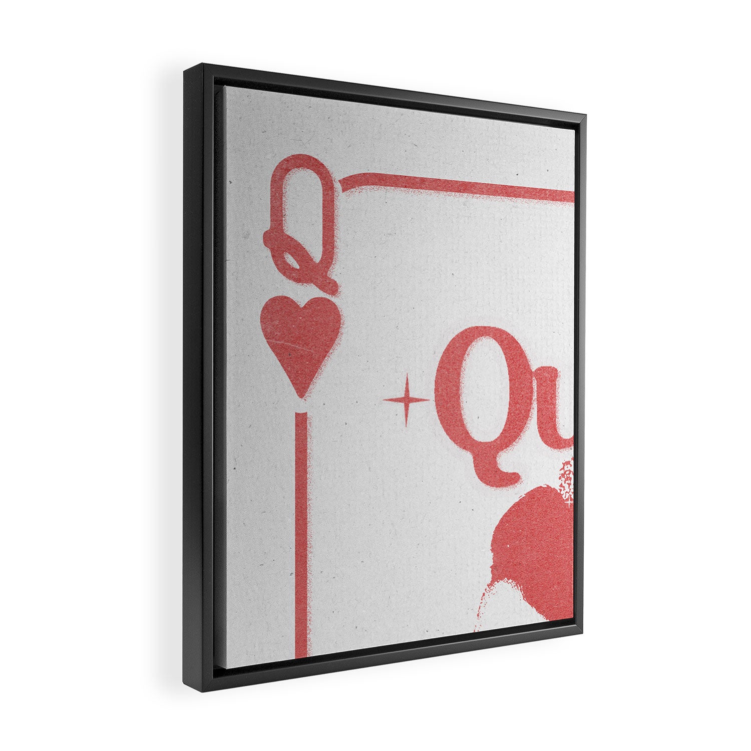 Queens Cry Too - Red Framed Canvas Print Gallery Image 2