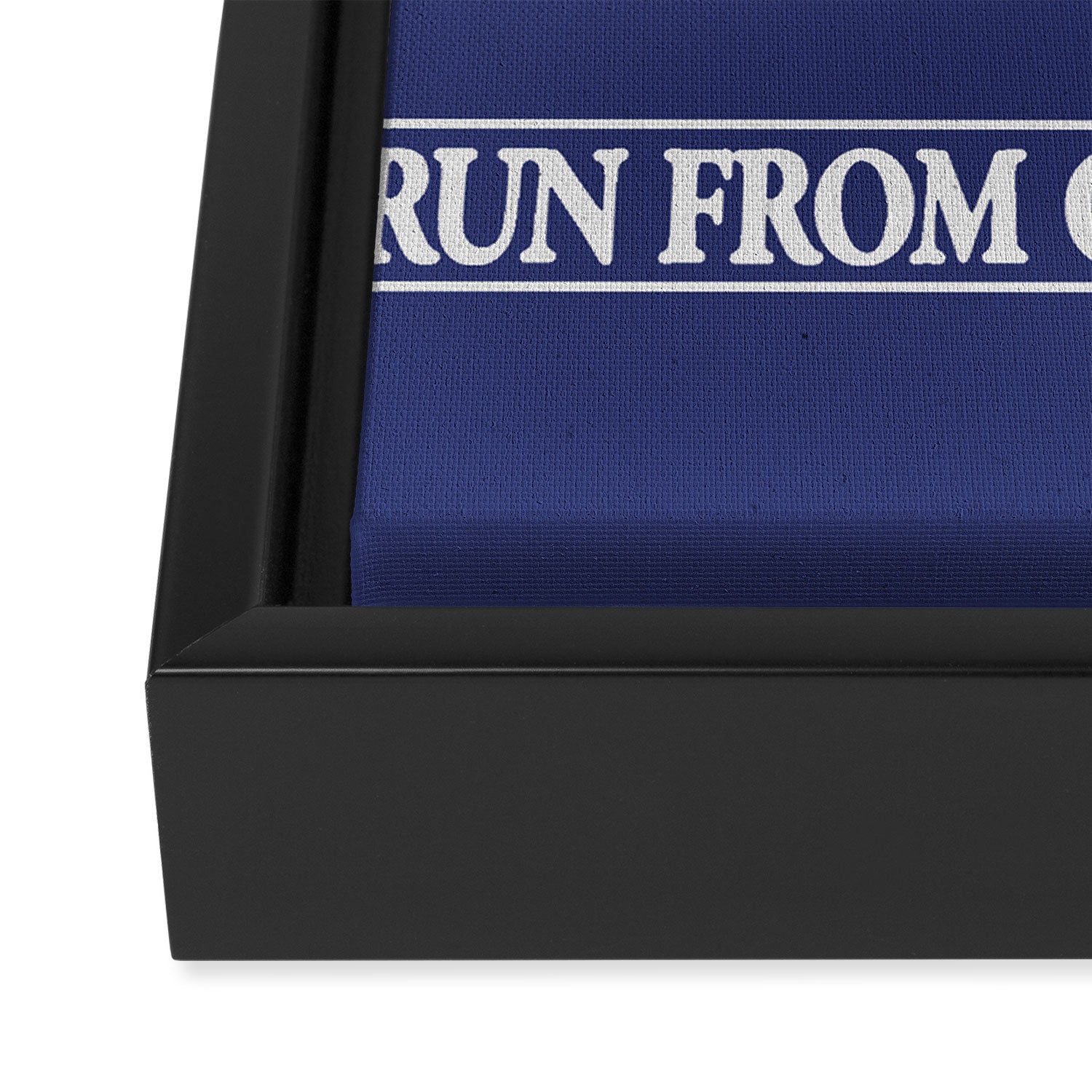 Run From Our Problems Framed Canvas Print Gallery Image 3