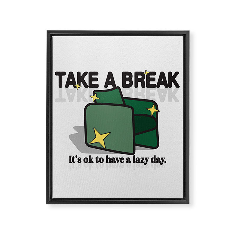 Take a Break! Framed Canvas Print Gallery Image 6