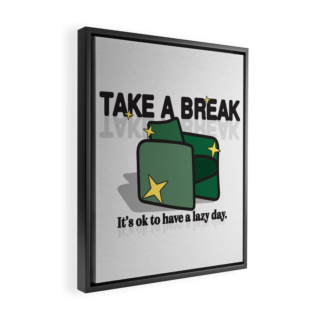 Take a Break! Framed Canvas Print Gallery Image 2