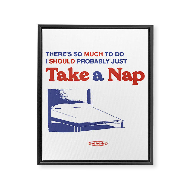 Take a Nap Framed Canvas Print Gallery Image 6
