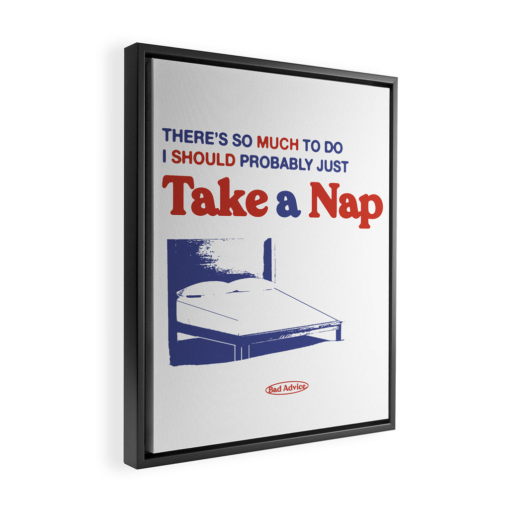 Take a Nap Framed Canvas Print Gallery Image 2