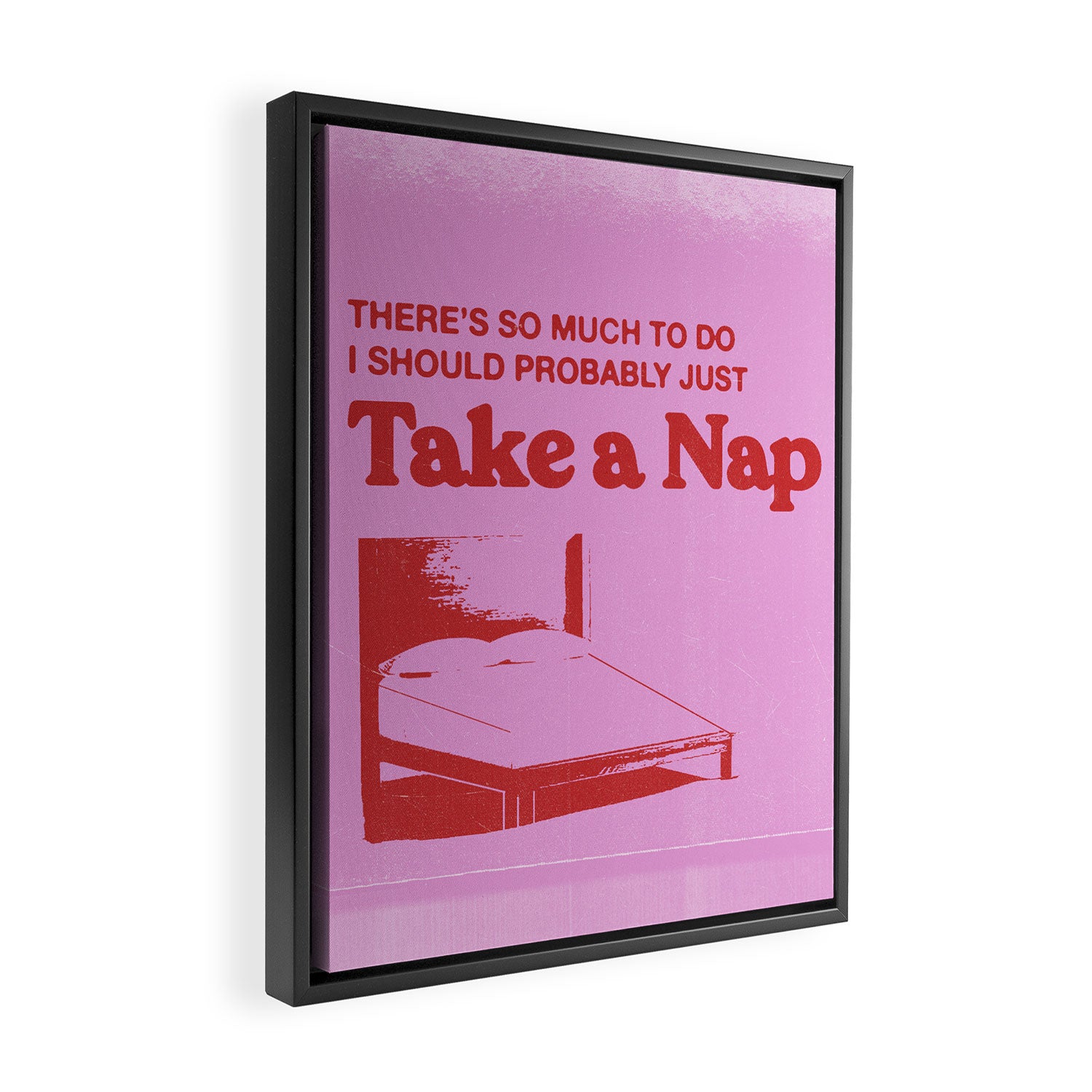 Take A Nap Framed Canvas Print Gallery Image 2