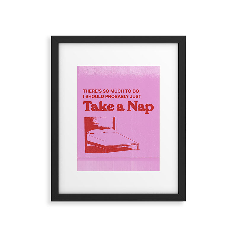 Take A Nap Framed Art Print Gallery Image 5