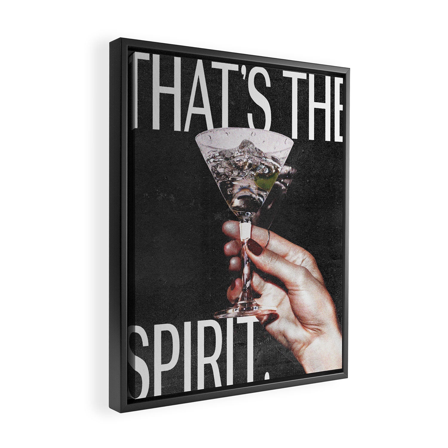 That's the Spirit - Martini Framed Canvas Print Gallery Image 2