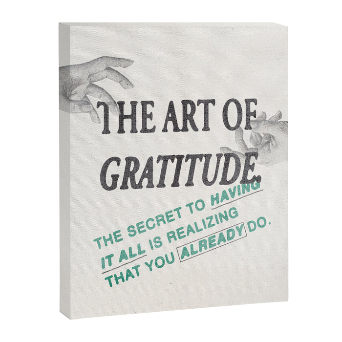 The Art of Gratitude Canvas Print Gallery Image 1